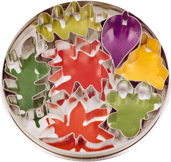Städter 023338 Formă de biscuiți cu 7 frunze, tablă de oțel, 4,5 - 6,5 cm, argintiu