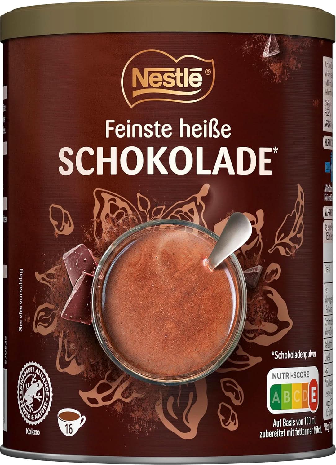 Feinste heiße Schokolade von Nestlé, 1 Packung (1 x 250 g) Kakao und heiße Schokolade Naty Shop 250 Gramm Schokolade