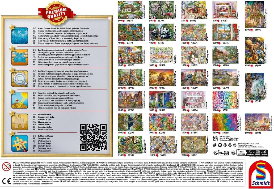 Schmidt Spiele Casă de țară romantică, puzzle jigsaw 500 piese Puzzle Naty Shop