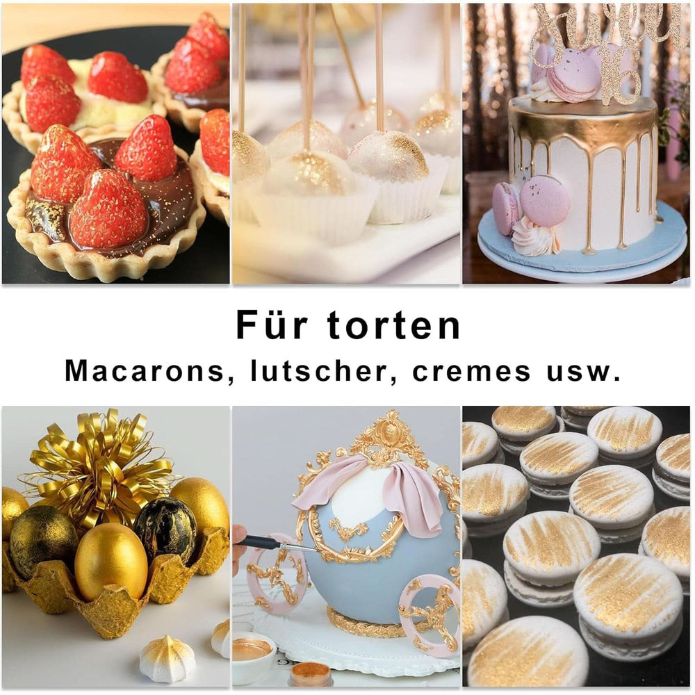 Essbares Glitzerset, Pulver, 3 Gramm pro Farbe Naty Shop