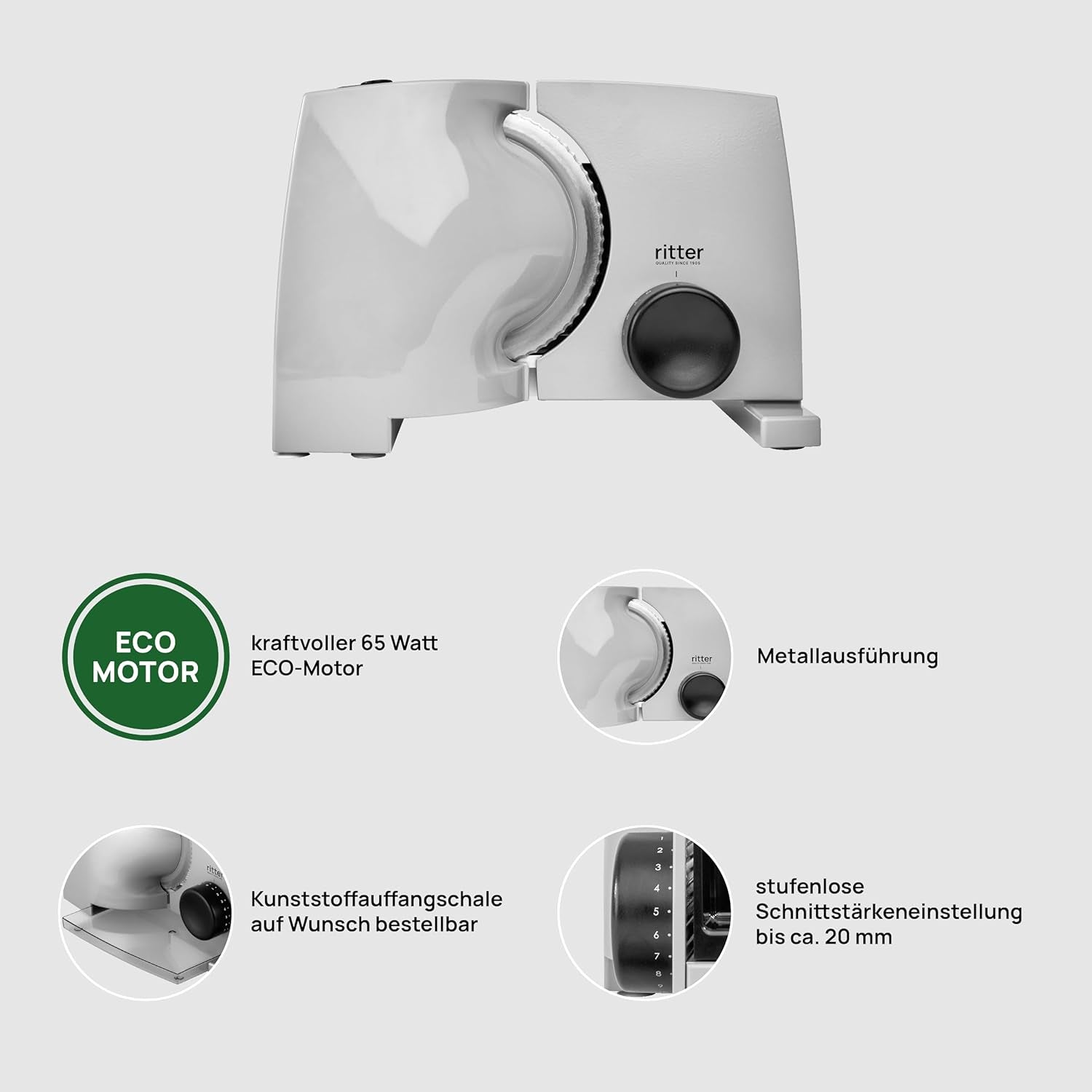 Ritter Nova 1 Universal-Elektroschneider Rasnite und Allesschneider Naty Shop