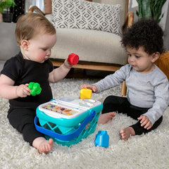 Jucărie Baby Einstein + Hape Magic Touch Register Pretend to Check Out, cu sunete reale și muzică, de la 9 luni în sus Jucarii Bebe Naty Shop