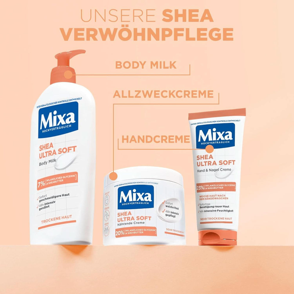 Mixa Shea Nourishing Cream, für Gesicht, Körper und Hände, 400 ml Kosmetik und Schönheit Naty Shop