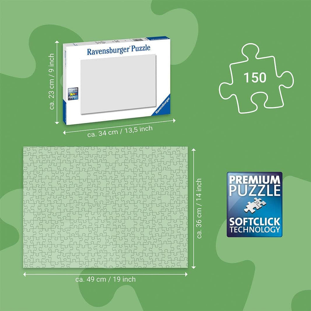 Ravensburger children's puzzle 13411 - Creaturi marine pe reciful de corali - De ce? De ce? De ce? Puzzle 150 piese XXL + poster de cunoștințe, pentru copii de la 7 ani Puzzle Naty Shop