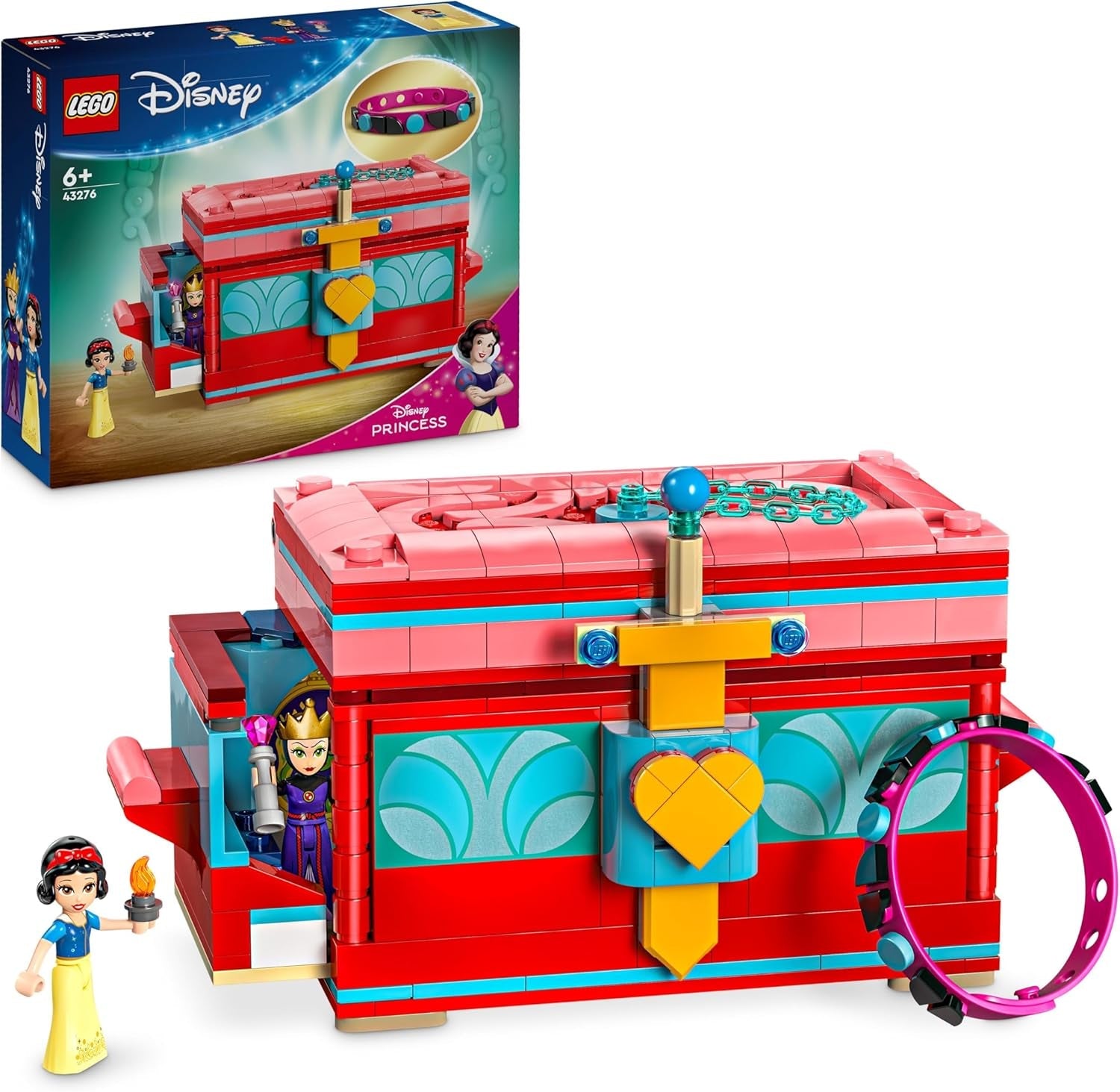 LEGO ǀ Disney Frozen Elsas Winterpalast, BAU- und Spielset für Kinder mit Modell-Palast und Minifiguren ELSA und Anna, Geschenk für Mädchen, Jungen und Filmfans ab 6 Jahren 43244
