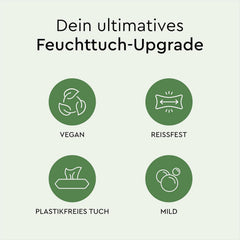 Șervețele umede LILLYDOO verzi, 600 bucăți (10 x 60), șervețel 100% fără plastic, rezistent la rupere - fără parfum, delicate și naturale, curățare delicată pentru pielea sensibilă, testate dermatologic