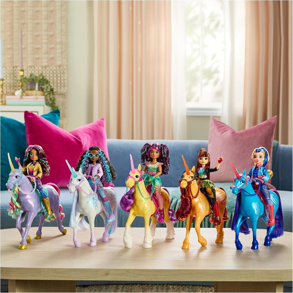 Unicorn Academy Ankleidepuppe Valentina - die Originalpuppe zur beliebten Netflix-Serie, 24 cm groß, mit echtem Haar, abnehmbarer Kleidung und Accessoires, für Kinder ab 4 Jahren