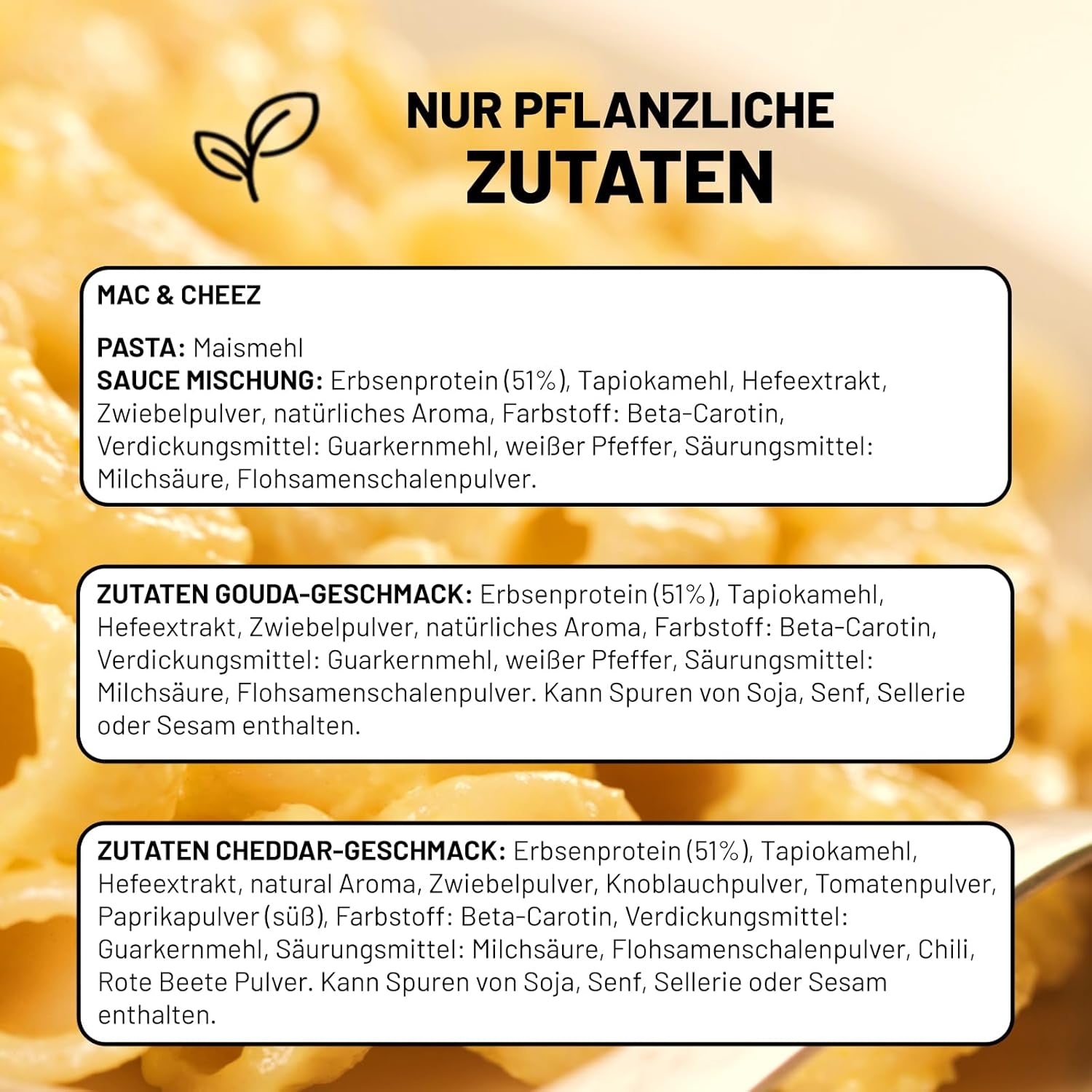 Cultured Foods Vegan 3er Set Vegan Mac And Cheese, Gouda Sauce, Cheddar Sauce, Laktosefrei Glutenfrei MAC & CHEEZ CHEATCHEEZ