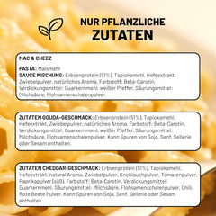 Cultured Foods Vegan 3er Set Vegan Mac And Cheese, Gouda Sauce, Cheddar Sauce, Laktosefrei Glutenfrei MAC & CHEEZ CHEATCHEEZ