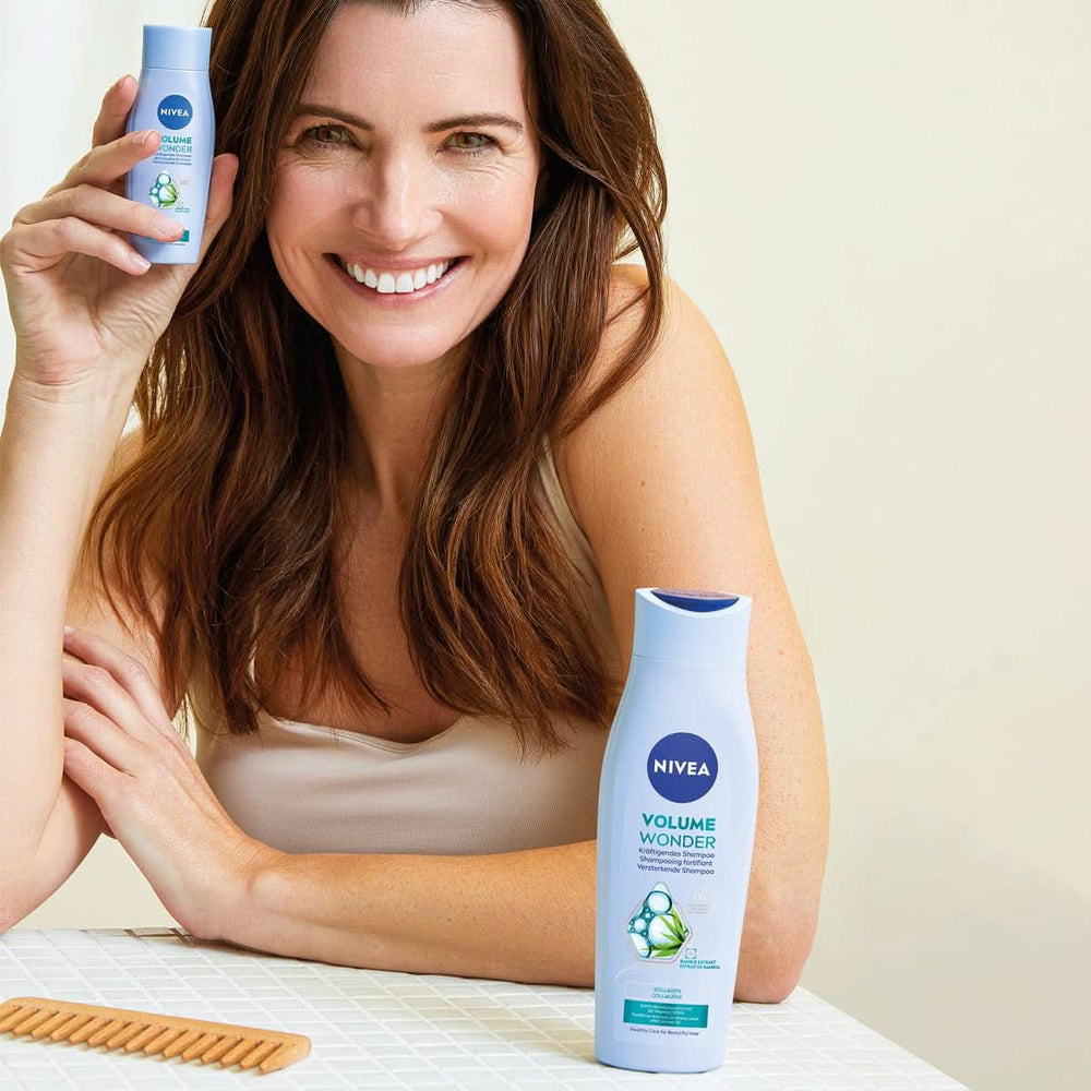 NIVEA Volume Wonder Kräftigendes Shampoo, Volumenshampoo, 50 ml Dusche und Bad Naty Shop