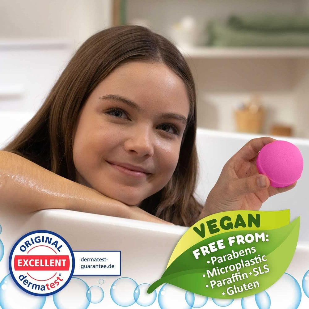 INKEE SURPRISE – Peppa Pig Badebomben für Kinder mit Peppa Pig Überraschungsspielzeug für die Badewanne – Badezusatz für Kinder Mutter und Kind Naty Shop