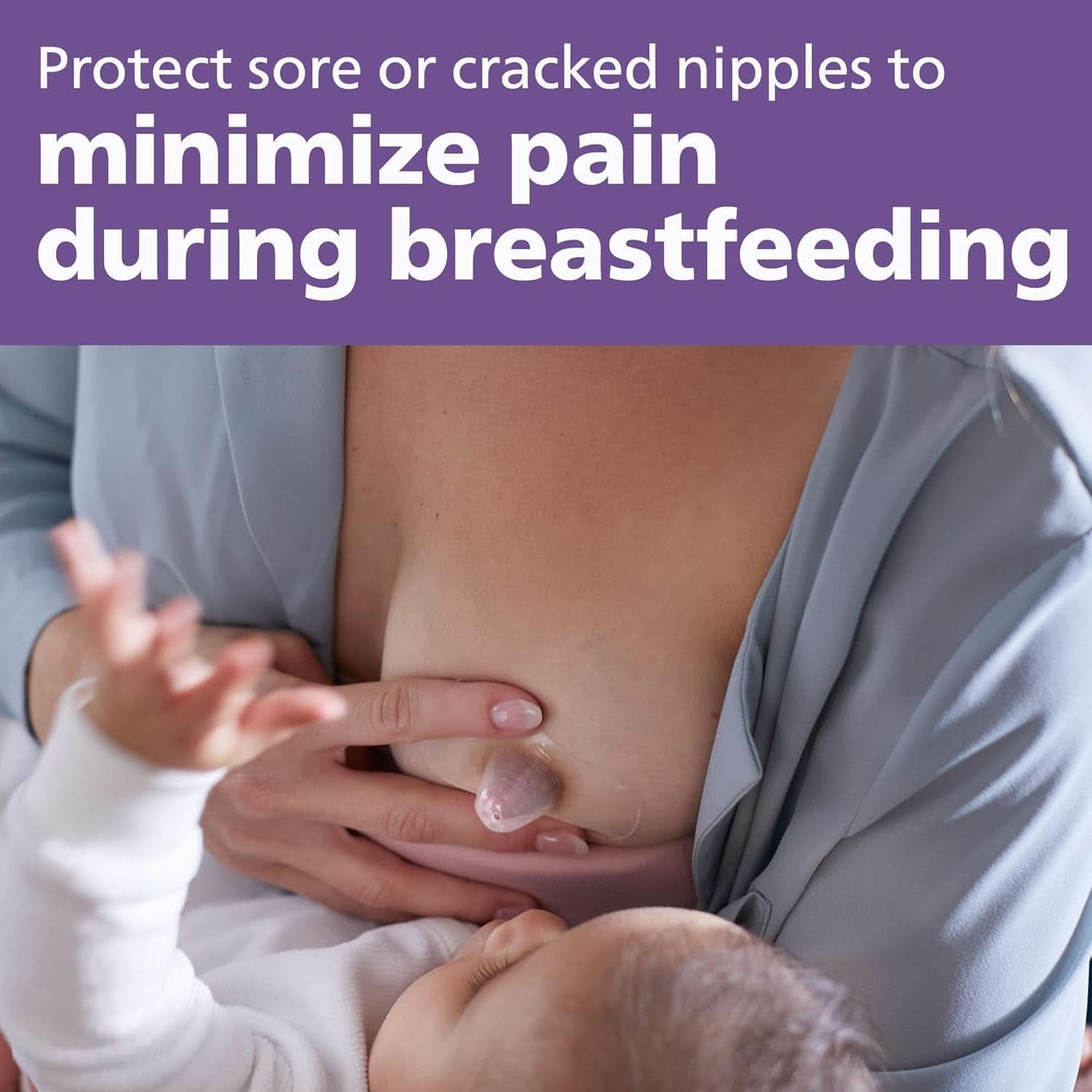 Philips Avent SCF153/03 Brustwarzenschutz, mit Aufbewahrungsbox, mittel, 2 Stück Zubehör Essen und Stillen Bebe Naty Shop