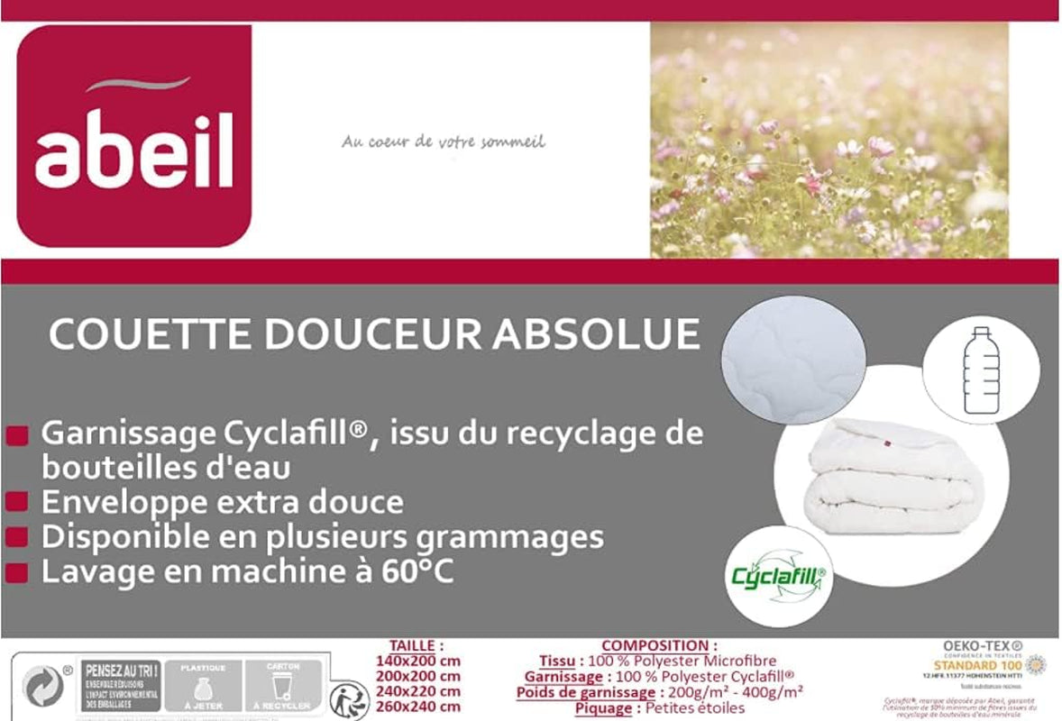 Abeil 15000000325 Pernă, alb, alb, 240 X 260 cm Plapumi si pilote Naty Shop