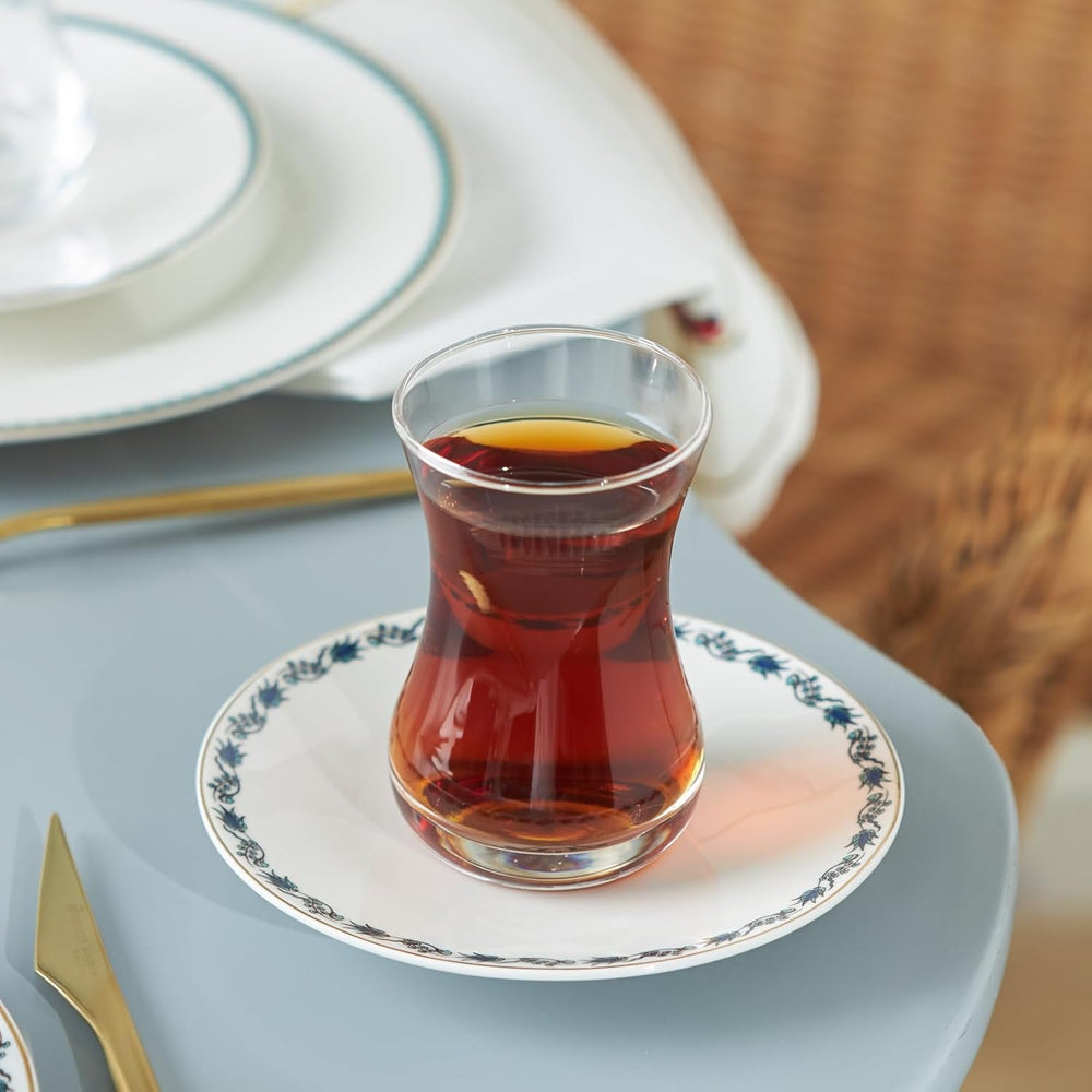 Set de deserturi Karaca İznik pentru 6 persoane, 18 piese - veselă elegantă pentru deserturi delicioase