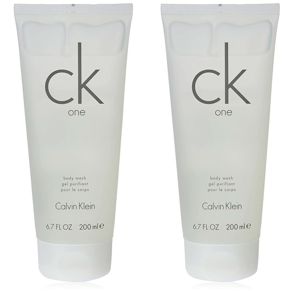 CALVIN KLEIN, gel de duș 2 in1 pentru păr și corp, parfum unisex aromatic - citric, 200 ml Duș și baie Naty Shop Set 2 x 200 ml