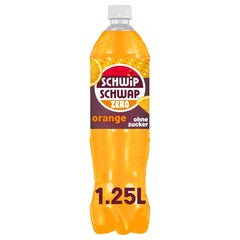Schwip Schwap Zero Orange, Erfrischungsgetränk mit Orangengeschmack, Set 6 x 1,25 Liter Alkoholfreie Getränke Naty Shop