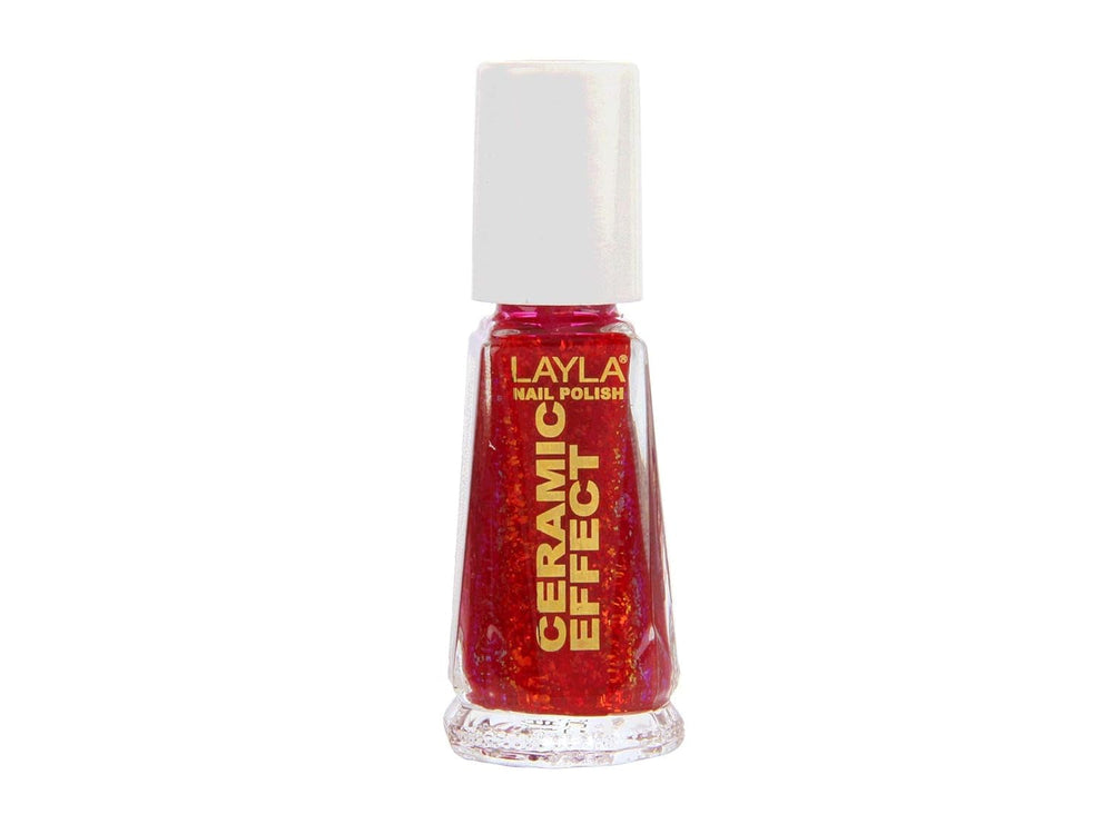 Cosmetics 1243R23-109 Ceramic Effect Nagellack - orange fluo, 1er pack (1 x 0.01 l)