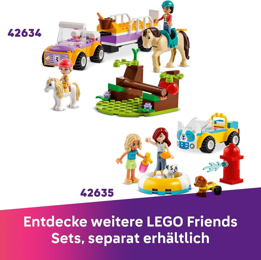 LEGO Friends Heartlake City Eiswagen, Spielset für Rollenspiele, Bauset mit 2 Spielzeugfiguren und einem Hasen, Spielzeug für Mädchen ab 4 Jahren, Bauspielzeug mit Minifiguren der Charaktere 42644