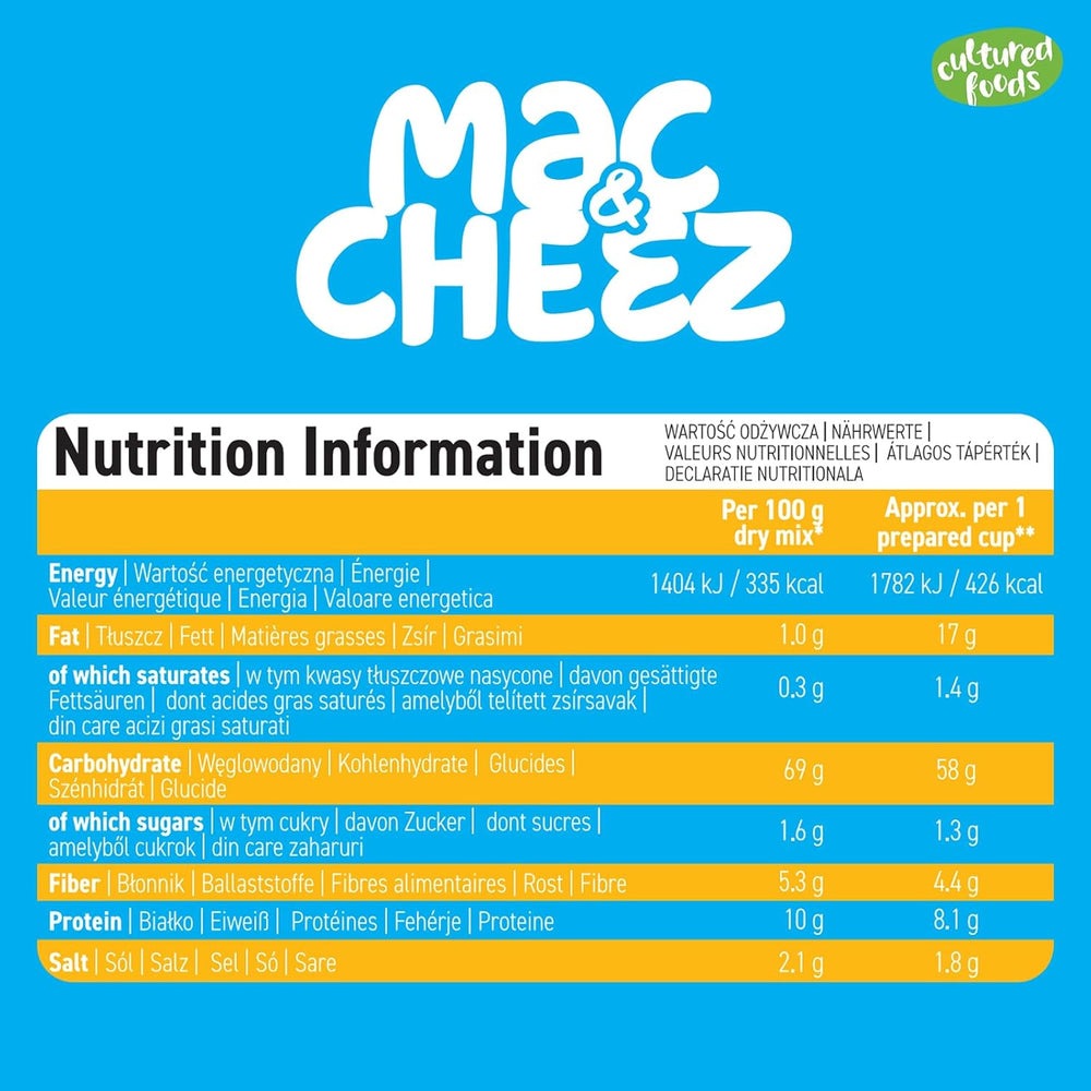 Cultured Foods Vegan 3er Set Vegan Mac And Cheese, Gouda Sauce, Cheddar Sauce, Laktosefrei Glutenfrei MAC & CHEEZ CHEATCHEEZ
