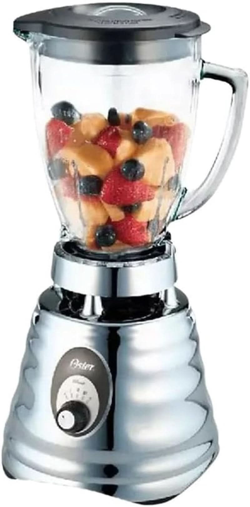 Klassischer Standmixer und Mixer für Smoothies, 3 Geschwindigkeitsstufen, 600 W, 1,25 l Glasbecher, Edelstahlklingen [OBL245X], 1 Stück Mutter und Kind Naty Shop