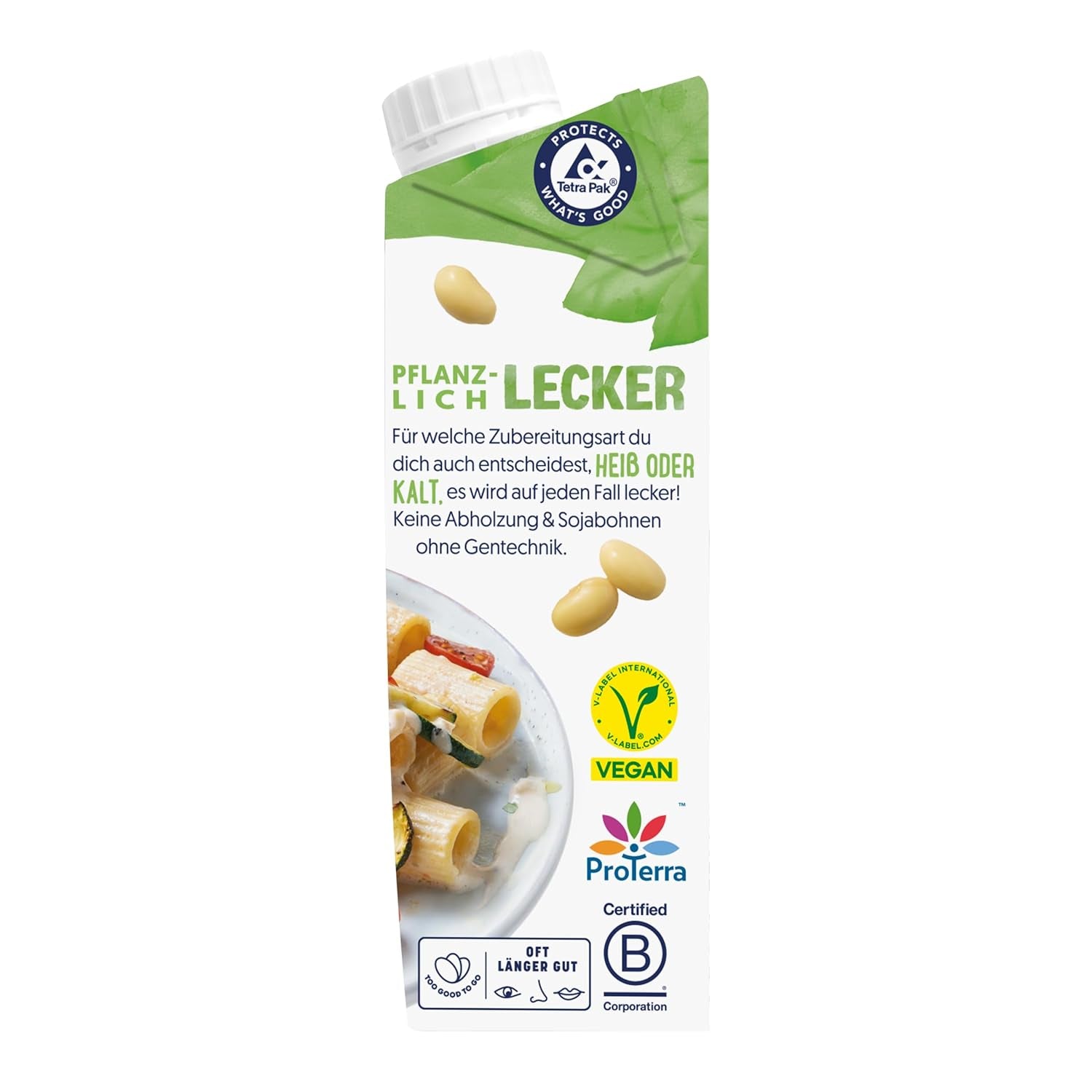Alpro Cooking Soya – Vegane Kochcreme aus Soja mit neutralem Geschmack für warme und kalte Gerichte – 15 x 250 ml