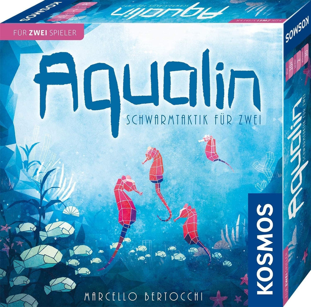 KOSMOS 691554 Aqualin - Swarm Tactics pentru doi, joc pentru doi jucători, joc de societate pentru exact 2 jucători cu vârsta de 10 ani și peste, joc de strategie