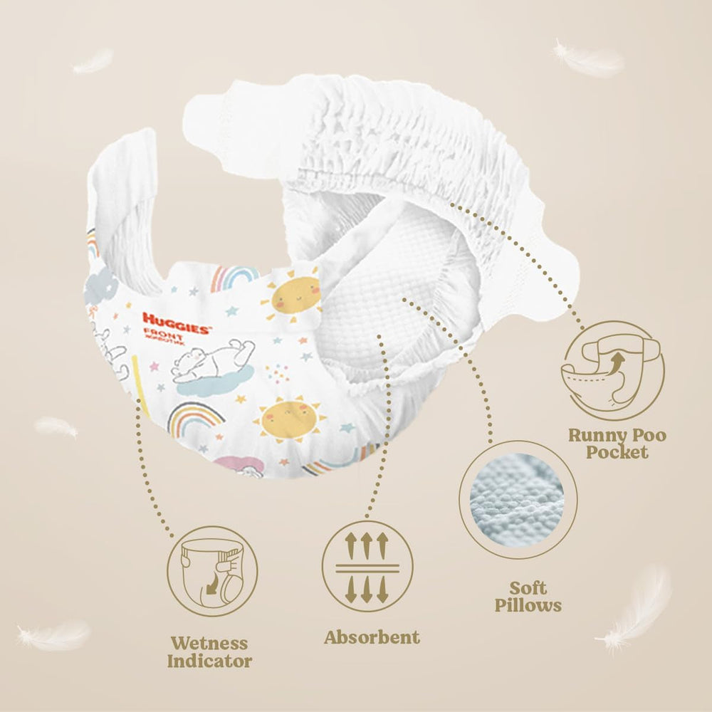 Scutece Huggies Extra Care pentru bebeluși cu Disney, mărimea 5 (12-22 kg), 2 pachete x 33 de scutece, 66 de scutece în total
