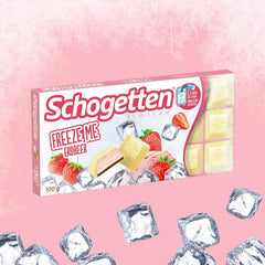 Schogetten Freeze Me Strawberry Limited Edition – Kaltes Schokoladeneis mit intensivem Erdbeergeschmack