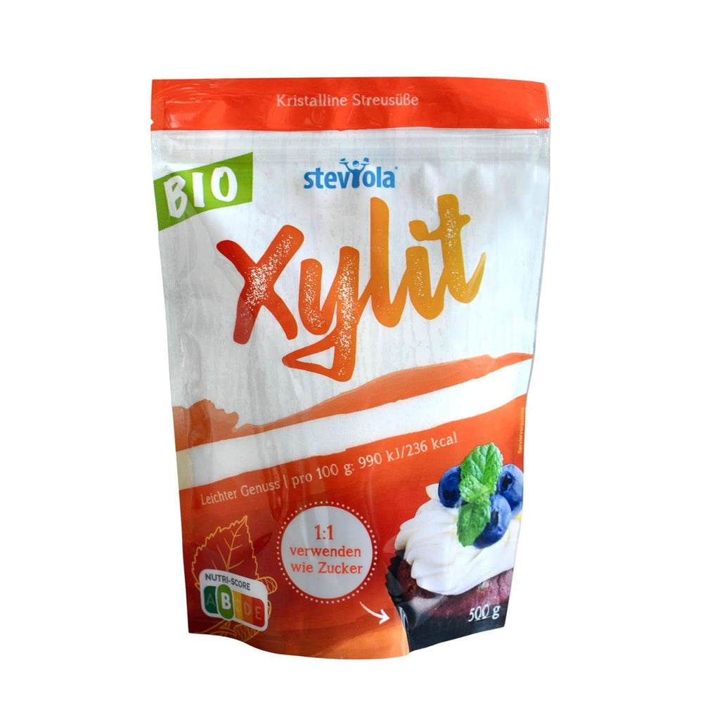 Steviola | Stevia-Süßstoff | Kalorienfreier Süßstoff, 300 Gramm Naty Shop Bio Xylitol-Süßstoff, 500 Gramm