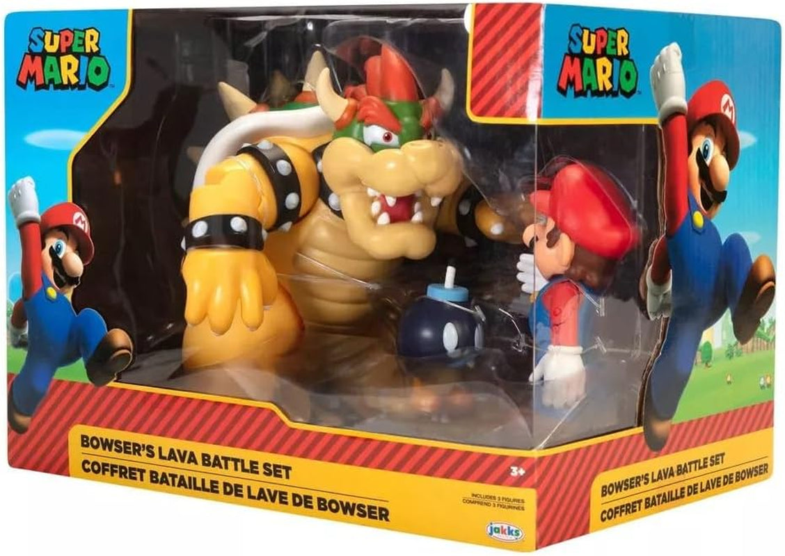 Nintendo Super Mario Bowser 18Cm Vs. Mario Figurenset (Welle 1) Actionfiguren Naty Shop