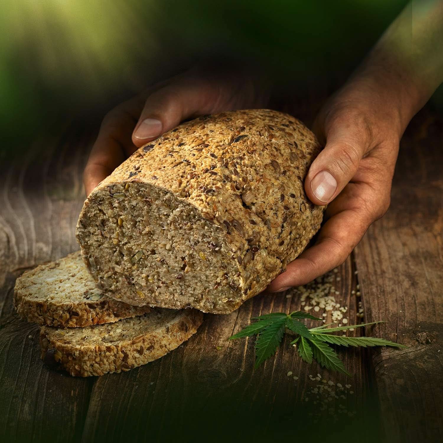 Biozentrale, mix de copt pâine cu semințe cânepă și semințe de in, organic, 500 grame Bucatarie Naty Shop