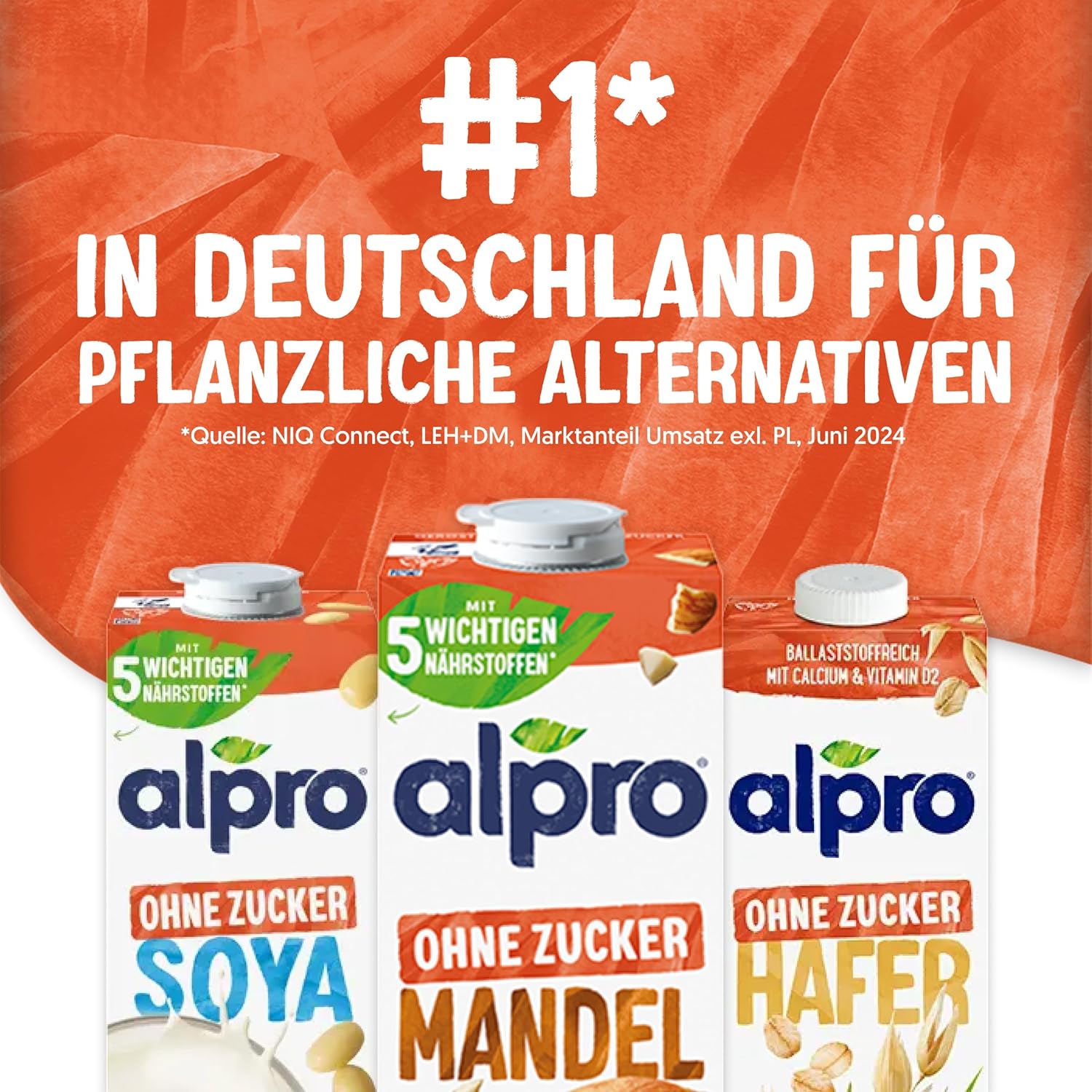 Alpro Mandeldrink ohne Zucker – Quelle für Kalzium und Vitamine