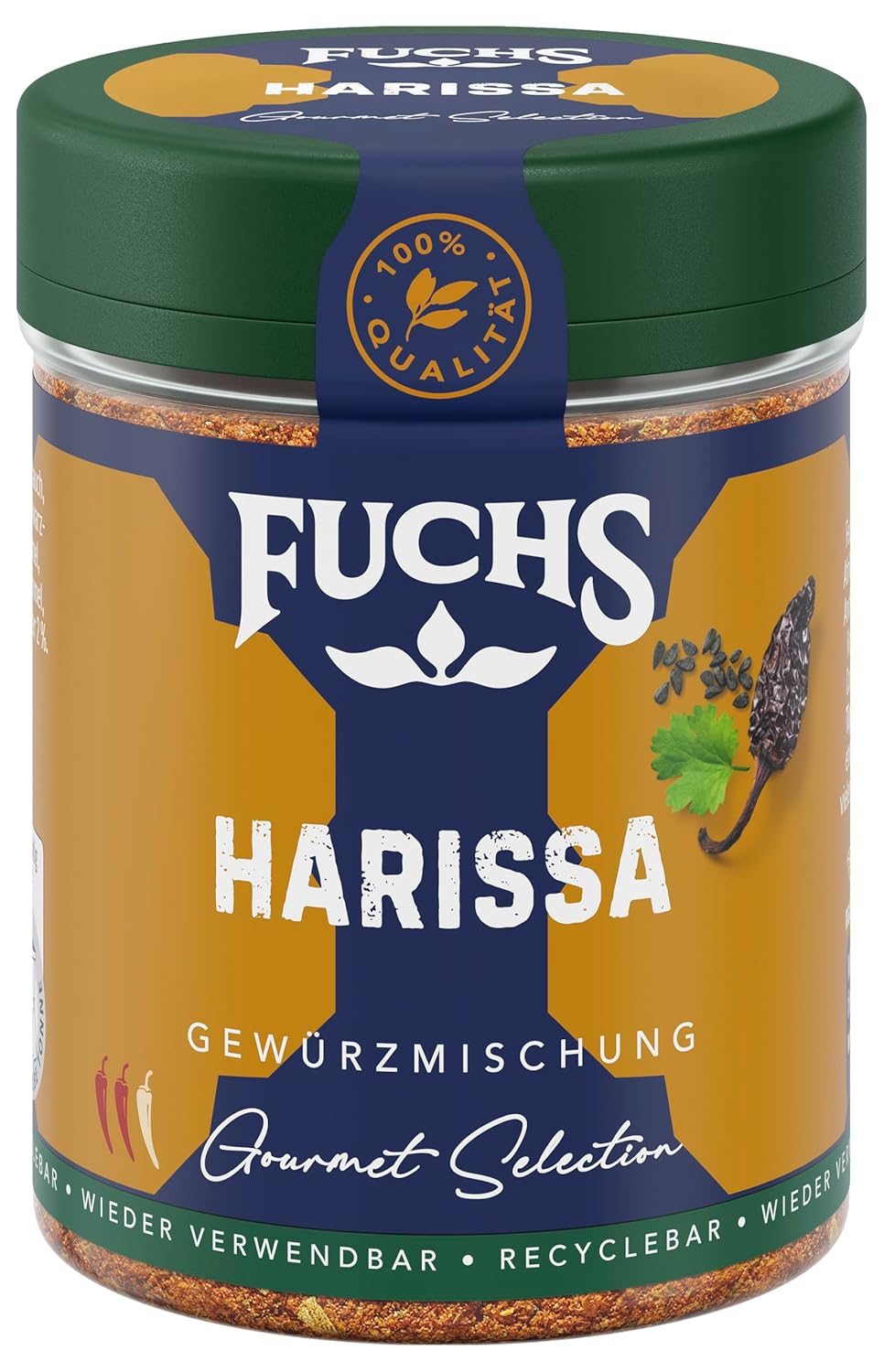 Fuchs Spices Gourmet Selection Naher Osten/Afrika – Couscous- und Bulgur-Gewürzmischung, nachfüllbare Gewürzmischung zum Würzen von Bulgur-Gerichten, vegan, 55 g