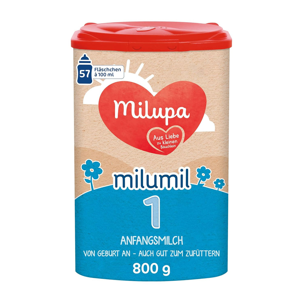Milupa Milumil Pre, Milchpulver für Babys – Mit wichtigen Nährstoffen und ohne Palmöl – 800 g Naty Shop 800 Gramm Milumil 1
