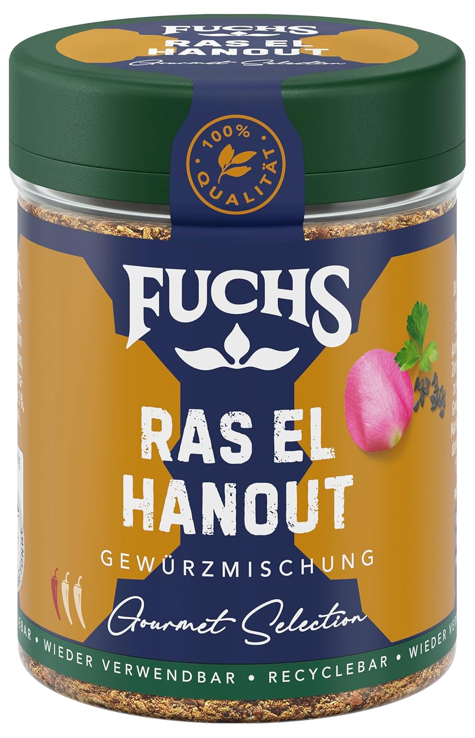 Fuchs Spices Gourmet Selection Naher Osten/Afrika – Couscous- und Bulgur-Gewürzmischung, nachfüllbare Gewürzmischung zum Würzen von Bulgur-Gerichten, vegan, 55 g