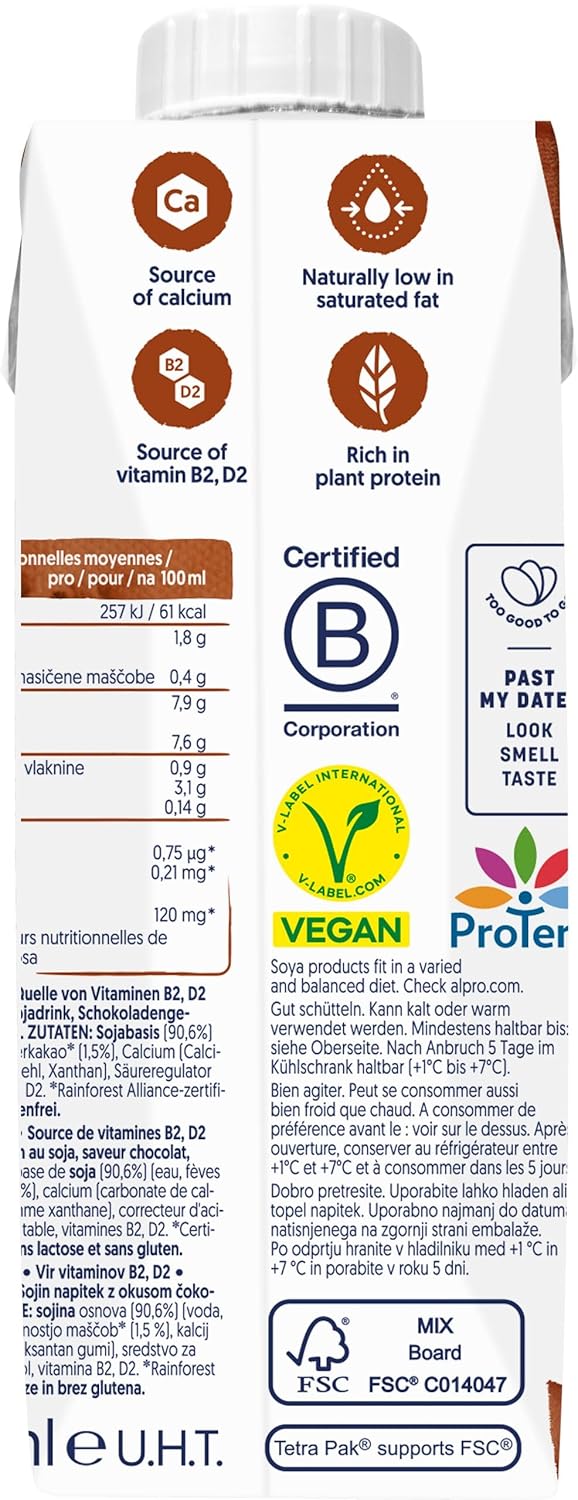 Alpro Schokoladen-Sojagetränk – vegan, laktosefrei, glutenfrei