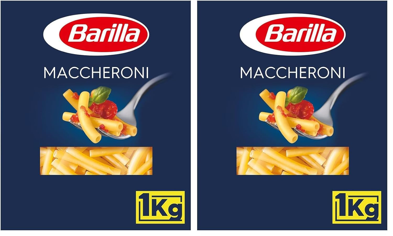 Barilla-Hartweizennudeln Maccheroni n. 44 – 1er-Packung (1x1kg)