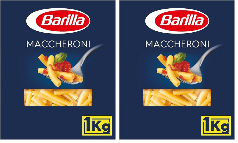 Barilla-Hartweizennudeln Maccheroni n. 44 – 1er-Packung (1x1kg)