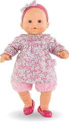 Corolle 9000130310 - Mon Grand Poupon Louise, Weichkörperpuppe, Schlafaugen, kann sitzen und Daumenlutschen, Vanilleduft, 36cm, ab 2 Jahren
