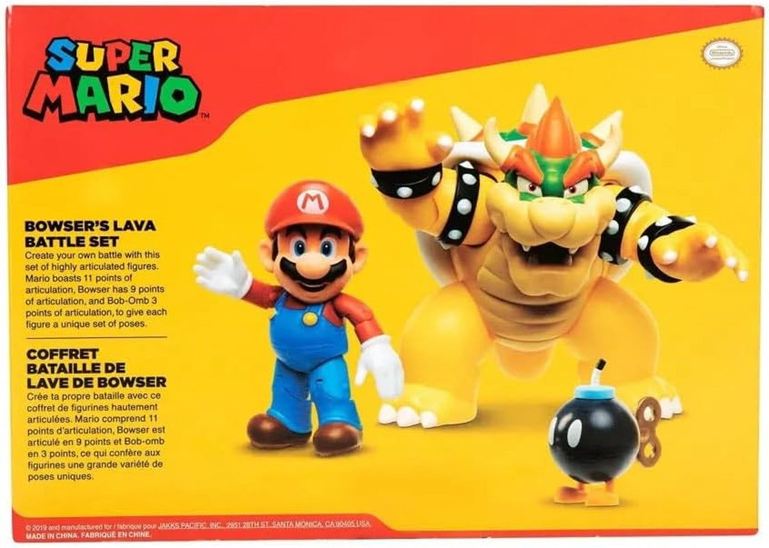 Nintendo Super Mario Bowser 18Cm Vs. Mario Figurenset (Welle 1) Actionfiguren Naty Shop