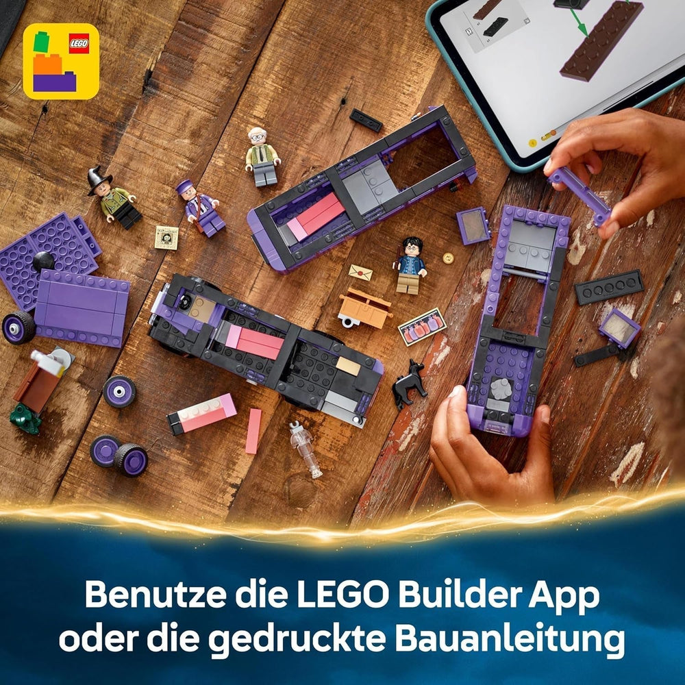 LEGO Harry Potter „Abenteuer mit dem reisenden Ritter“ Bauset 5 Minifiguren, darunter Ernie Prang, Stan Shunpike und Tatze Busspielzeug für Fans der Zauberwelt, Jungen und Mädchen ab 8 Jahren 76446 Bausets Beuche den LEGO-Store