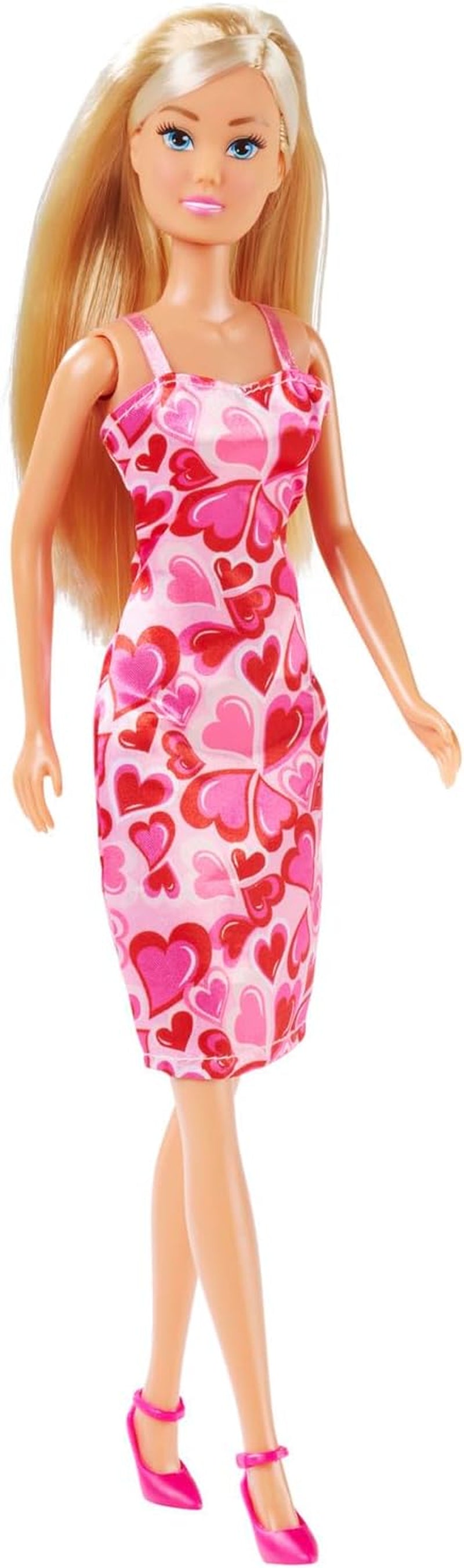 Simba Steffi Love Fashion, 3-Fach Sortiert, es Wird nur EIN Artikel geliefert, Spielpuppe im Herzkleid, 29cm, ab 3 Jahren