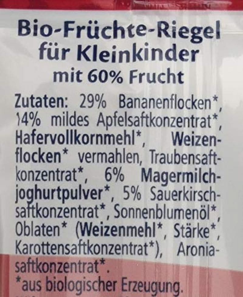 Bio Hipp Fruit-Friend Leopard Riegel, Joghurt-Kirschen in Bananenpüree, 22 x 23g Mutter und Kind Naty Shop