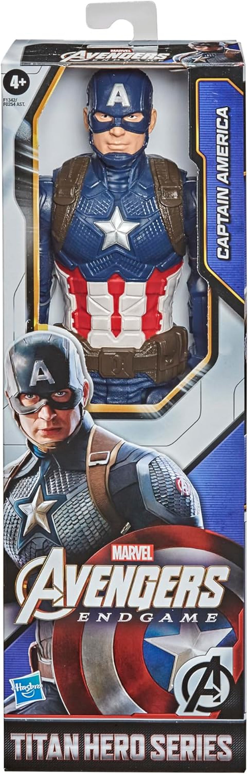 Marvel Avengers Titan Hero Series Captain America 30 cm große Actionfigur Spielzeug für Kinder ab 4 Jahren Actionfiguren Naty Shop