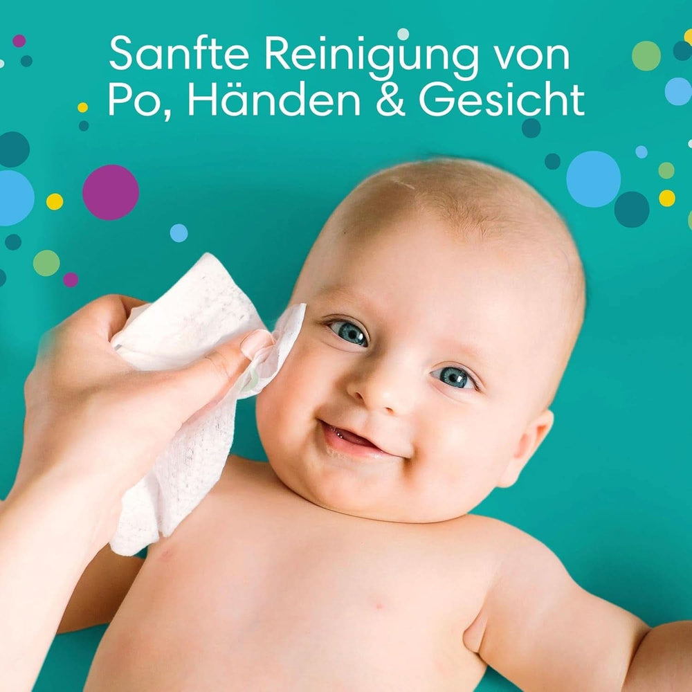 Pampers Fresh Clean Feuchttücher, 624 Feuchttücher, leichter Duft, auch für Hände und Gesicht geeignet Baby-Feuchttücher Naty Shop