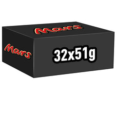 Batoane de ciocolată Mars, cu caramel, nuga și ciocolată cu lapte, 32 pachete x 51g