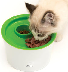 Catit Multi Feeder, bol de hrănire pentru hrană umedă și uscată, bol de hrănire pentru pisici