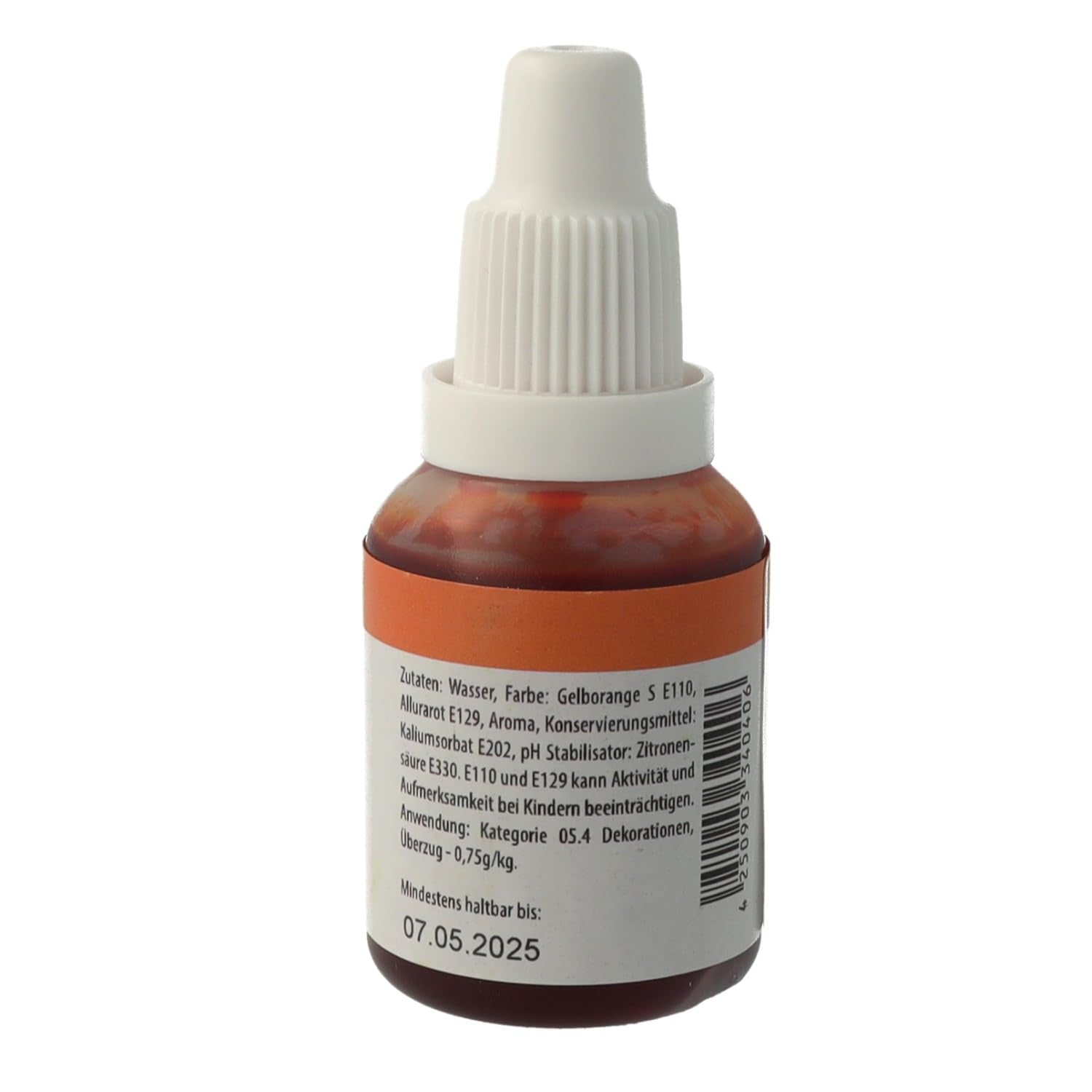 Colorant alimentar Bakeryteam Airbrush Portocaliu 20ml