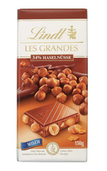 Lindt Chocolate Les Grandes Haselnussmilch, 150 Gramm Schokoladensüßigkeit Naty Shop Standardtitel
