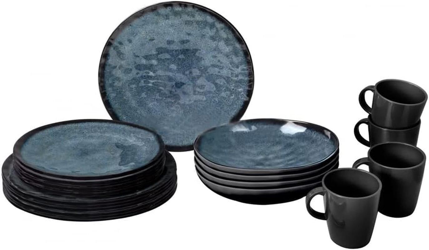 ESS Geschirr, Melamin, Lunchset, 16-teilig Geschirrsets Naty Shop Venetian